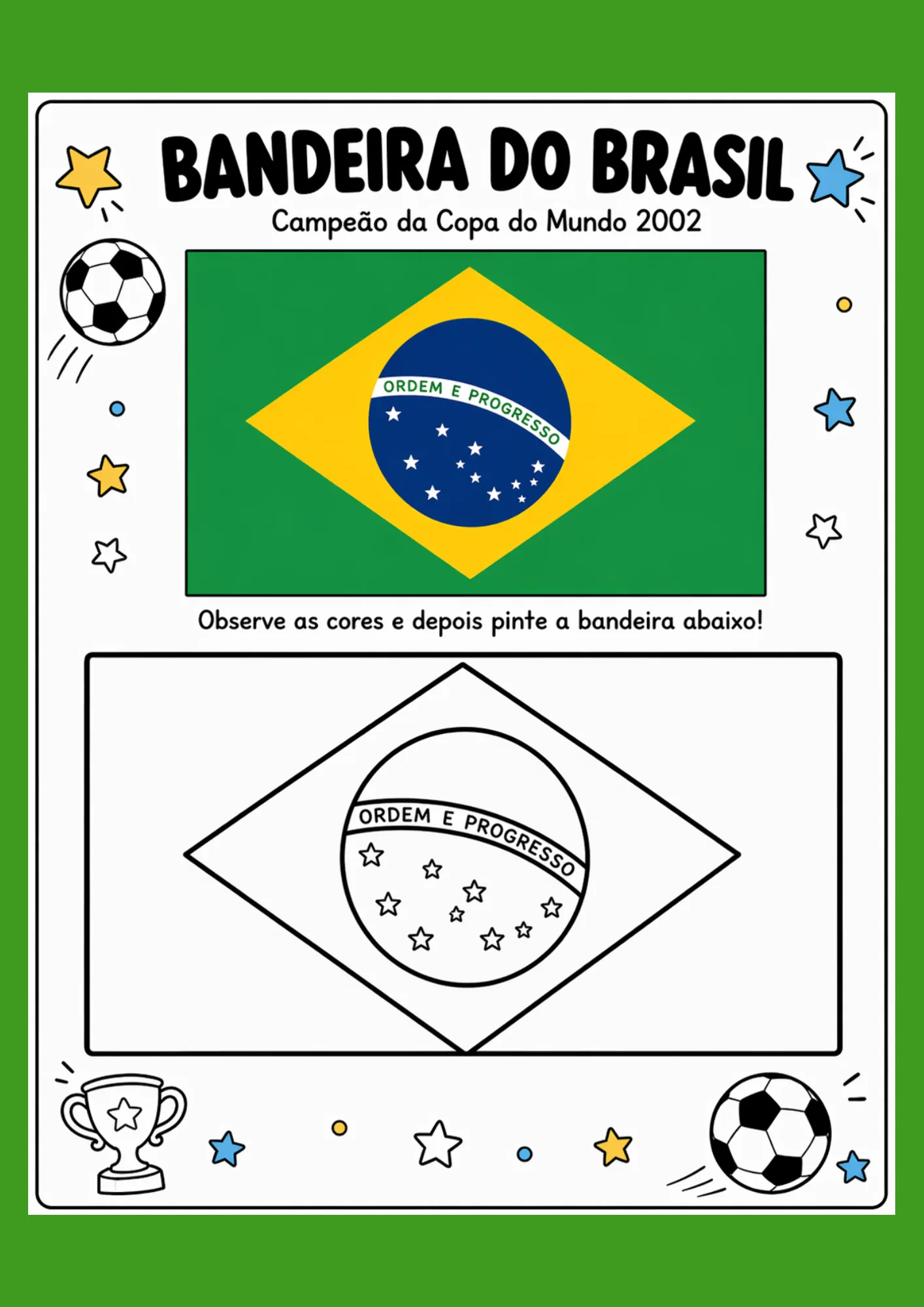 Bandeiras dos últimos campeões para colorir